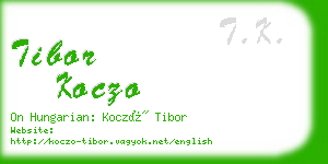 tibor koczo business card